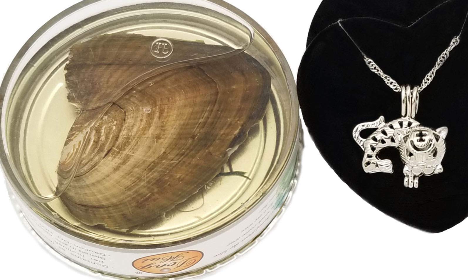 Tiger Love Wish Pearl Kit Chain Necklace Kit Pendant Cultured