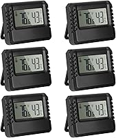 Vista 1 de Medidor digital de temperatura y humedad, medidor de habitación, mini termómetro higrómetro con sensor de humedad de temperatura precisa