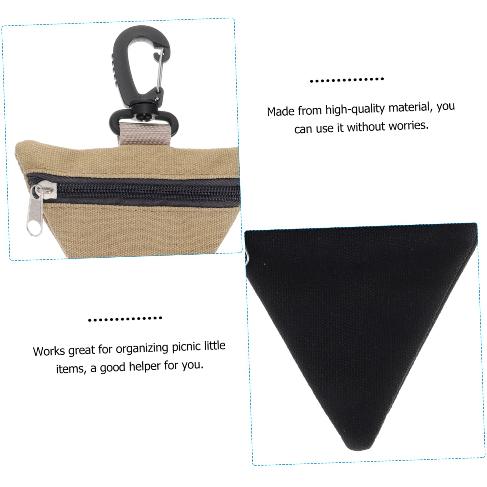 Mikikit 3sets Multi-Purpose Hanging Storage Bag for Camping Hiking and Home Garden Compact and Easy to Find Your Stuff 2pcs*3