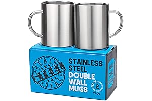 Stainless Steel Double Walled Insulated Coffee & Tea Cup Mug