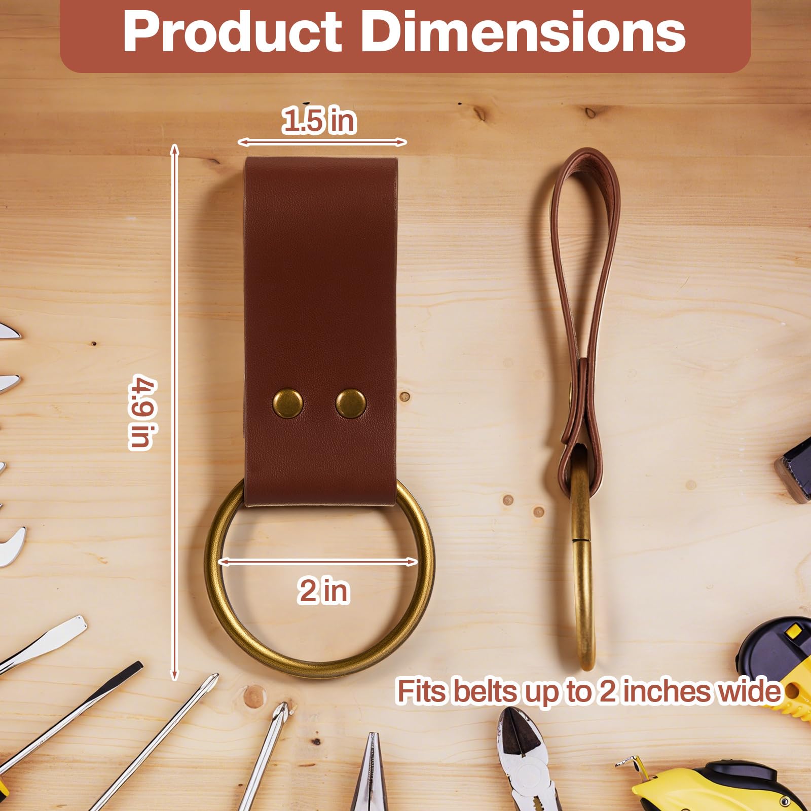 Leather Hammer Holder - Keep Tools Handy -2