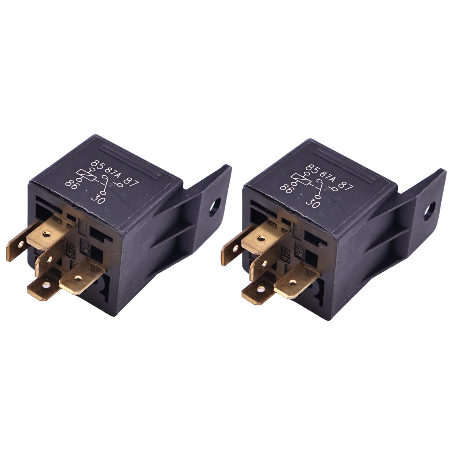2PCS 0332209150 Changeover Mini Relay 5Pins 12V 30A Compatible with Bosch in Vehicle Specific