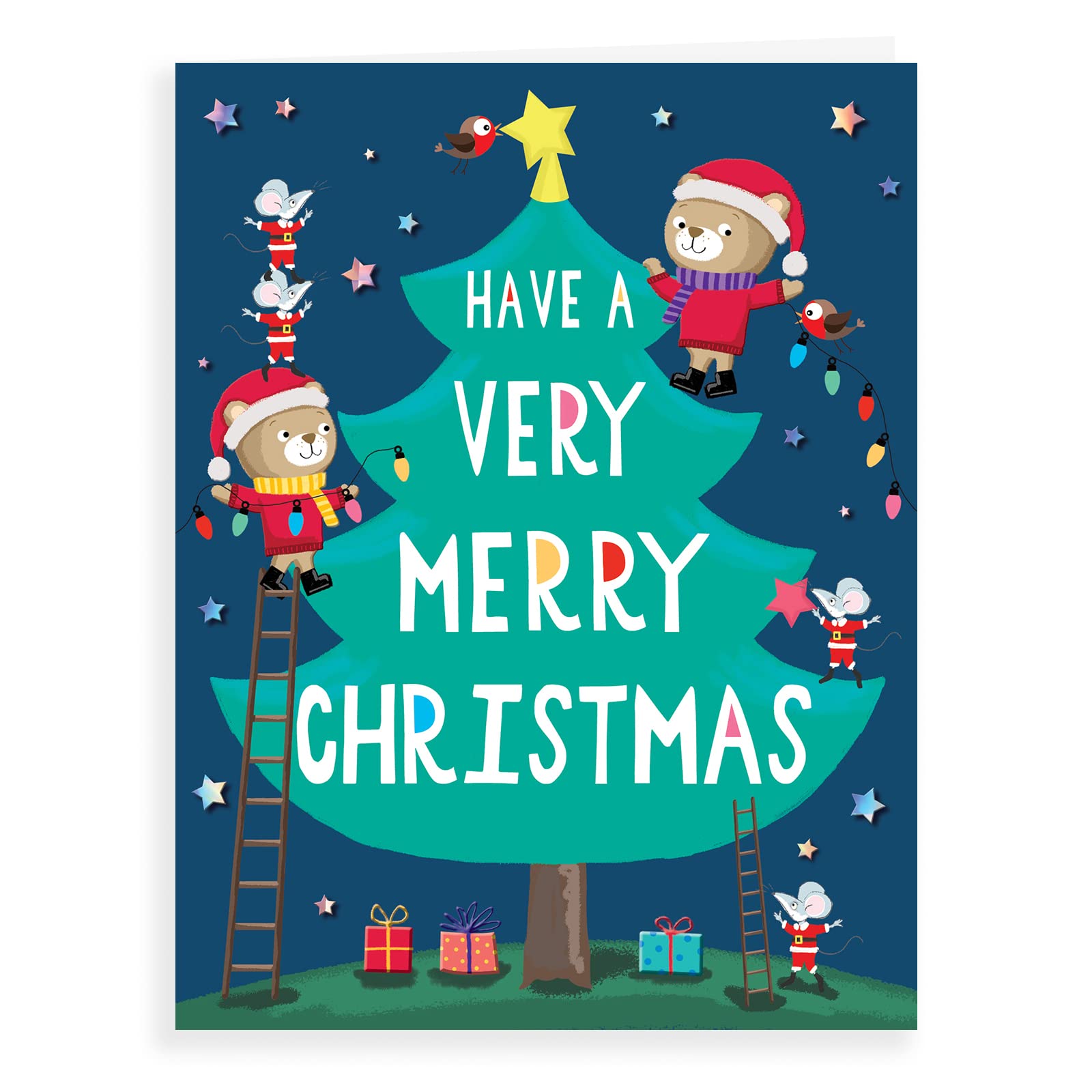 Character Christmas Card Open - 8 x 6 inches - Regal Publishing