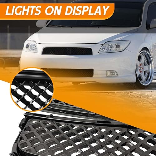 Miniatura 2 de YLT AUTO Rejilla de protección de parachoques delantero para Scion Tc Smt10600 2005-2010 para Scion Tc Smt10600 entrada de aire frontal negro