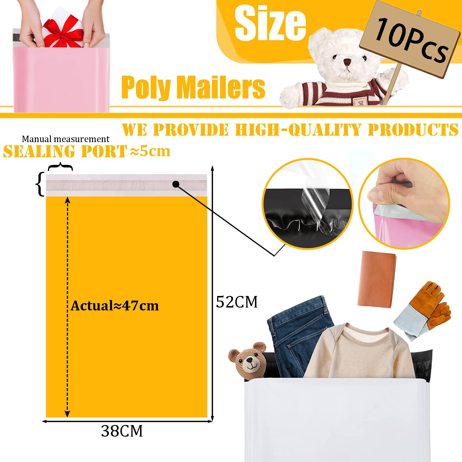 Buste Spedizione Resistenti 2 Mil 500 Buste Postali In Plastica 6x9 Pollici, Qualit&agrave; Poly Mailer, Autosigillanti, Resistenti Sacchetti Spedizione Vinted