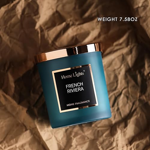 Miniatura 5 de Vela perfumada en tarro con fragancias naturales favoritas, cera de soja de calidad, mecha de algodón sin humo, larga duración de 35 horas de