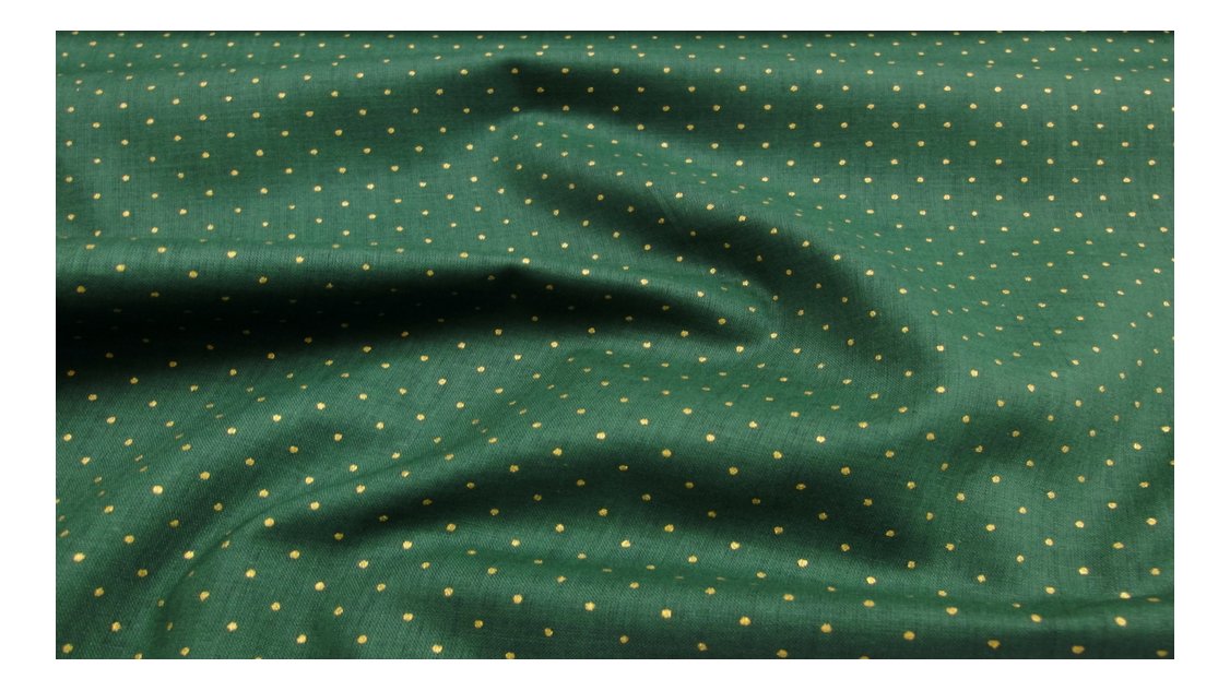 Weihnachtsstoff Rot/gold Mit Punkten – 100 % Baumwolle, 135 Cm Breit | Ideal Zum Nähen & Basteln
