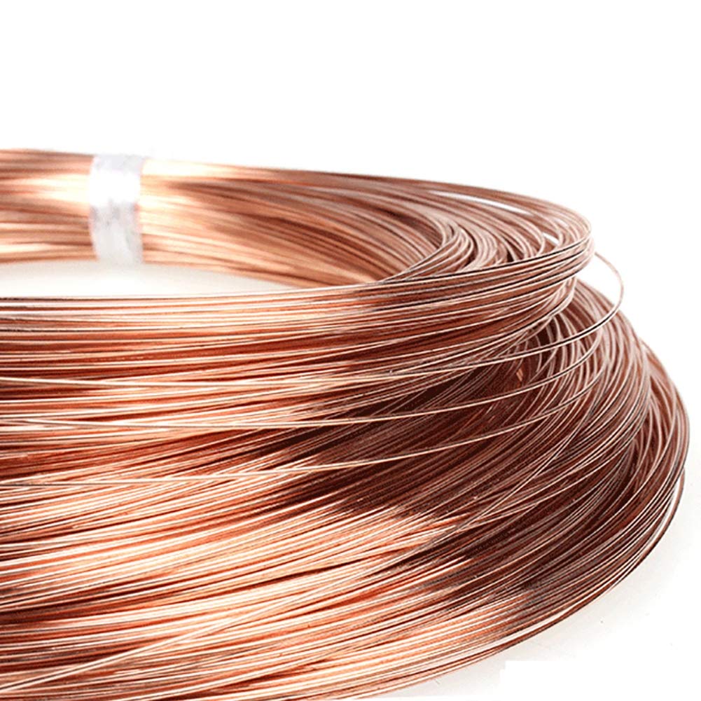 Lirhiqygf Red Length 2M T2 Copper Copper Line Bare Wire/A* 3.0Mm