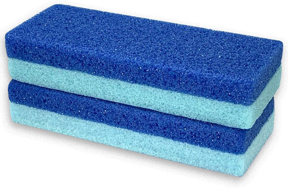 Foot Exfoliator File Scrubber Sponge Pedicure Tool Callus Remover for Feet, Salon Foot Scrub Pads Pedi Gifts for Men Women, 2pcs