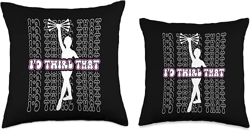 Miniatura 3 de Baton Twirling Majorette Girl Sport Designs cool baton twirling majorette dance Throw Pillow, 18x18, Multicolor