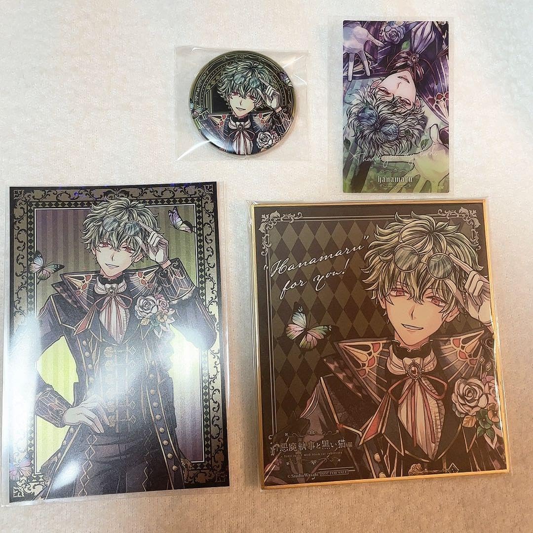 Amazon.co.jp: あくねこ展 カワカミ・ハナマル グッズ 4点 まとめ売り 