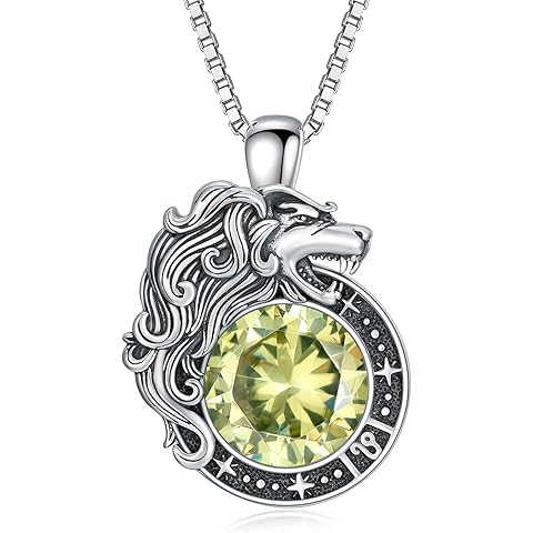 LONAGO Zodiac Sign Necklace Celestial Constellation Necklace Horoscope Astrology Zodiac Pendant Necklace Gift for Women