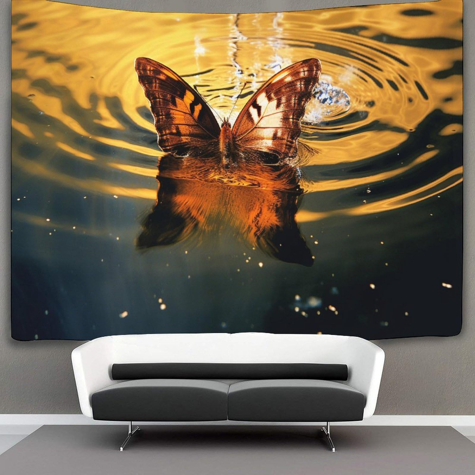 kaiyun Butterfly Tapestry Wall Hanging Wall Art for Living Room Bedroom Dorm 70cmx100cm