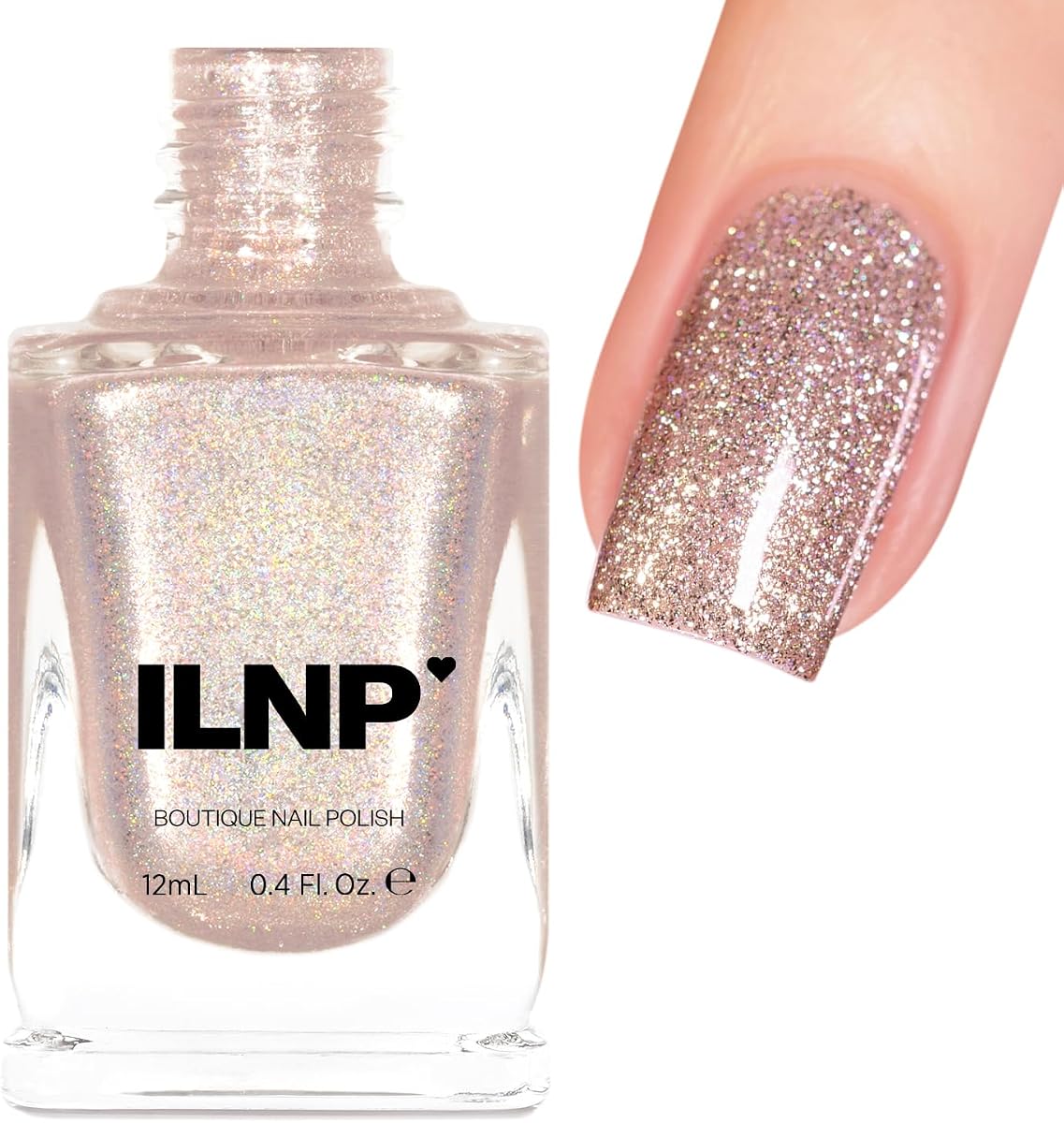 ILNP Crystal - Light Champagne Gold Ultra Metallic Nail Polish