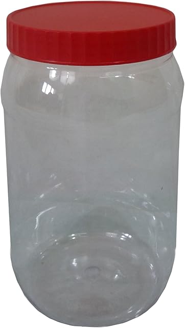 Sunpet 1500ml Red Top Plastic Reusable Food Kitchen Storage Canister Jar Container