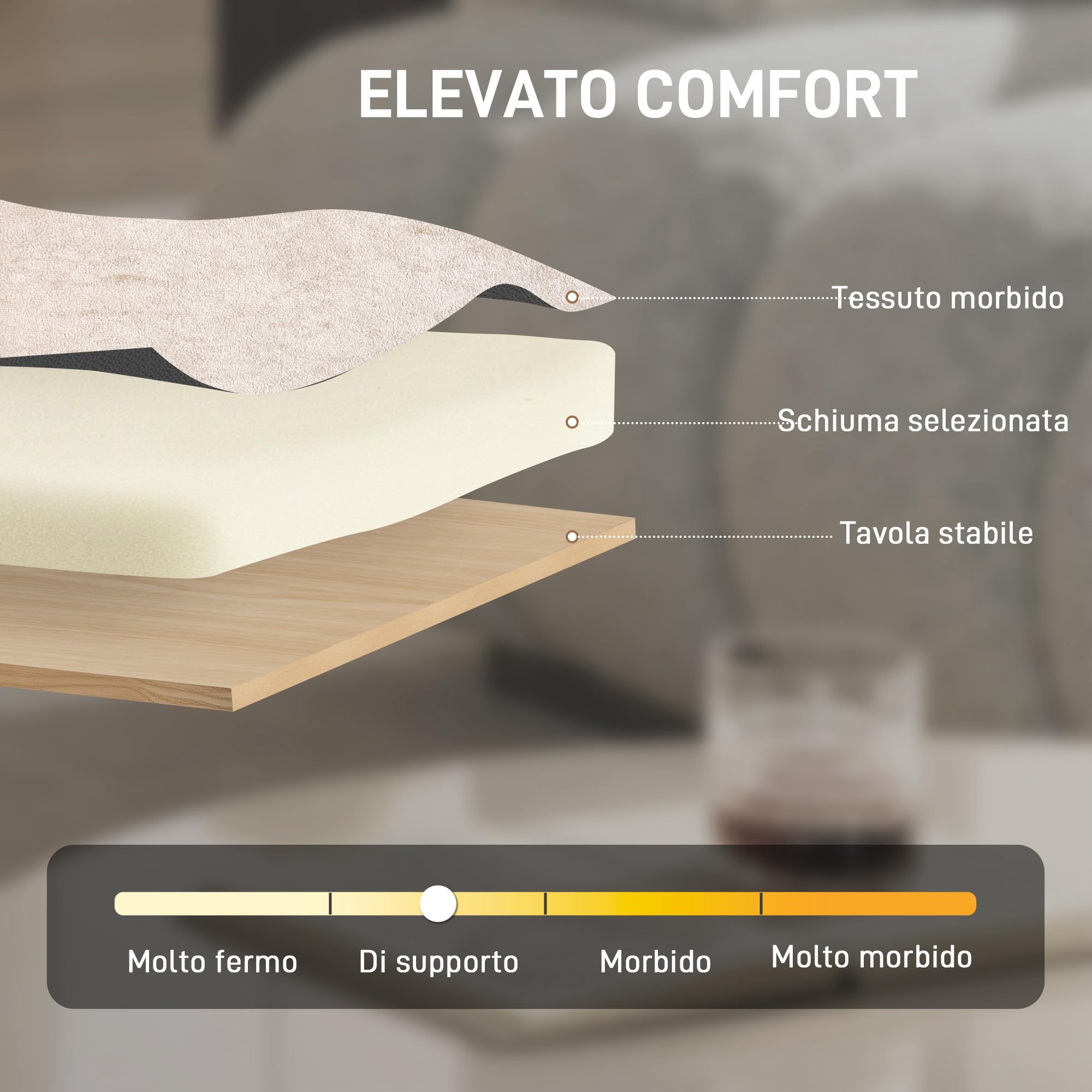 HOMCOM Poltrona Salotto Elegante in Ciniglia Poltroncina Moderna Beige | Struttura e Gambe in Legno Massello, per Soggiorno e Camera da Letto