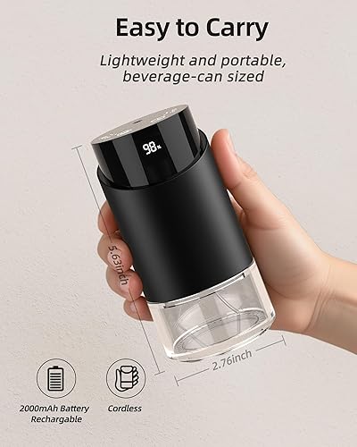 Miniatura 6 de Difusor de aceite esencial sin agua para aromaterapia para el hogar, habitación grande, automóvil, oficina, escritorio, mini ambientador inalámbrico