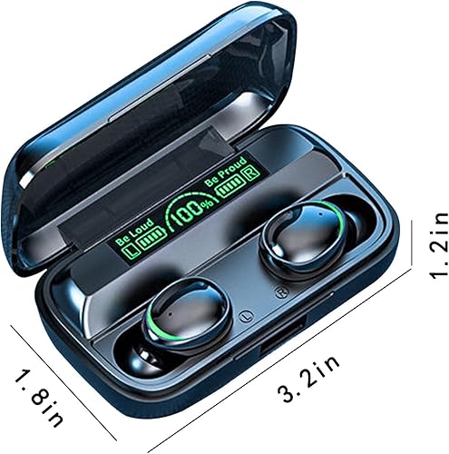 Miniatura 3 de Auriculares inalámbricos Bluetooth Auriculares intrauditivos de baja latencia Binaural Estéreo Pantalla Digital Cancelación de ruido Alimentado por