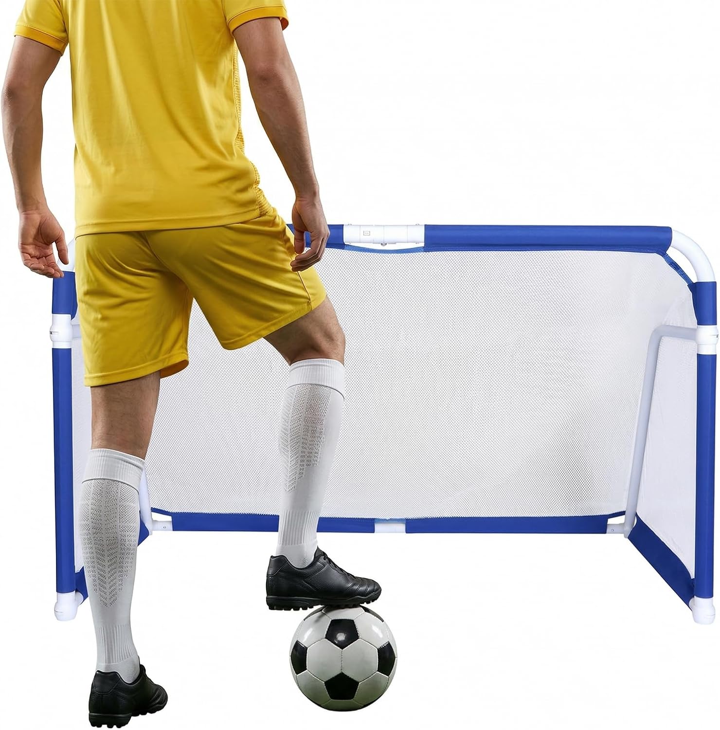 Generic 5x3 FT Foldable Soccer Net for Backyard Park Field Quick Set Up Soccer Net Training Equipment for Practice Outdoor Sports