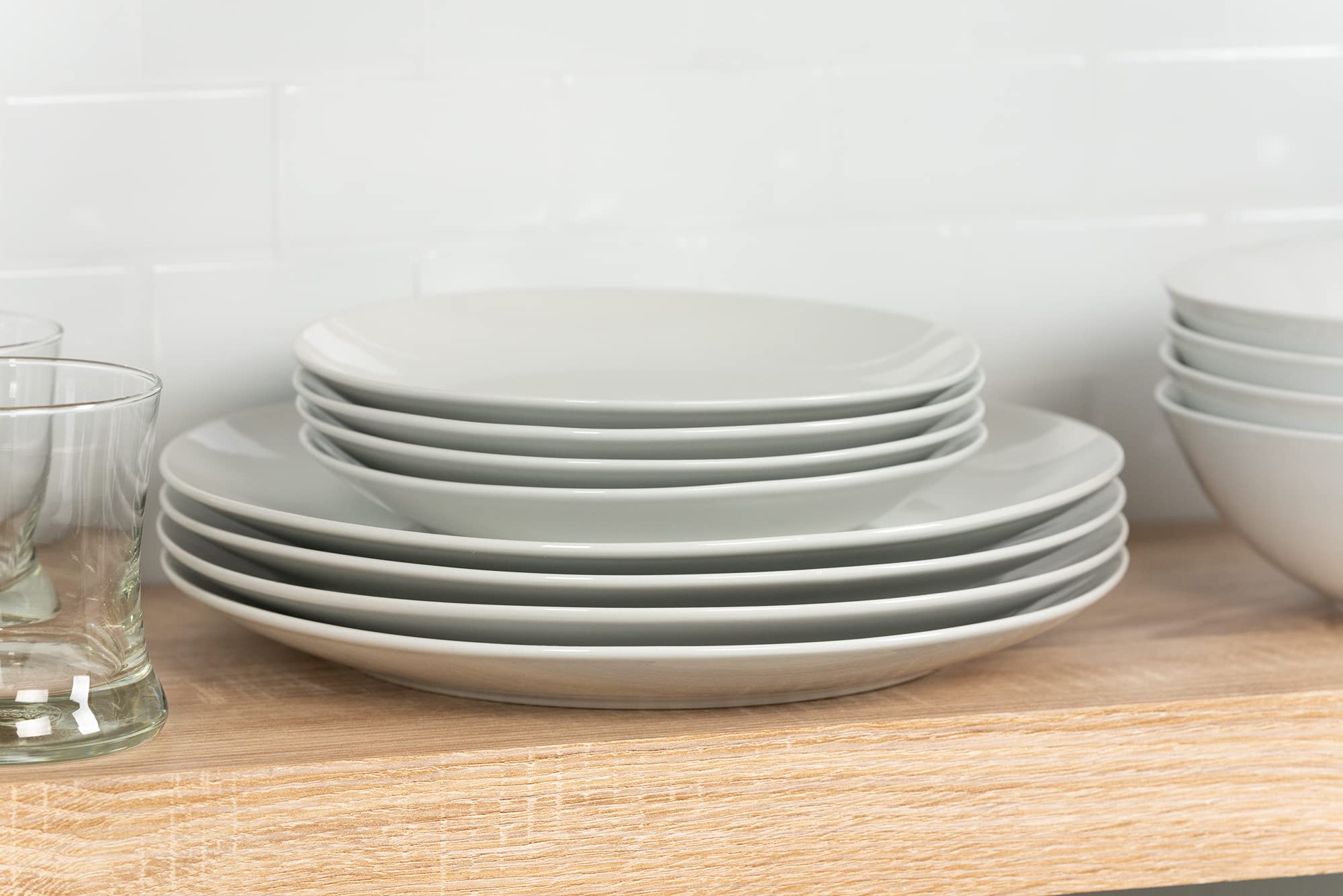 10 Strawberry Street SM-1200-CP-W porcelanowa zastawa stołowa Simply Coupe zestaw zastawy stołowej, biała