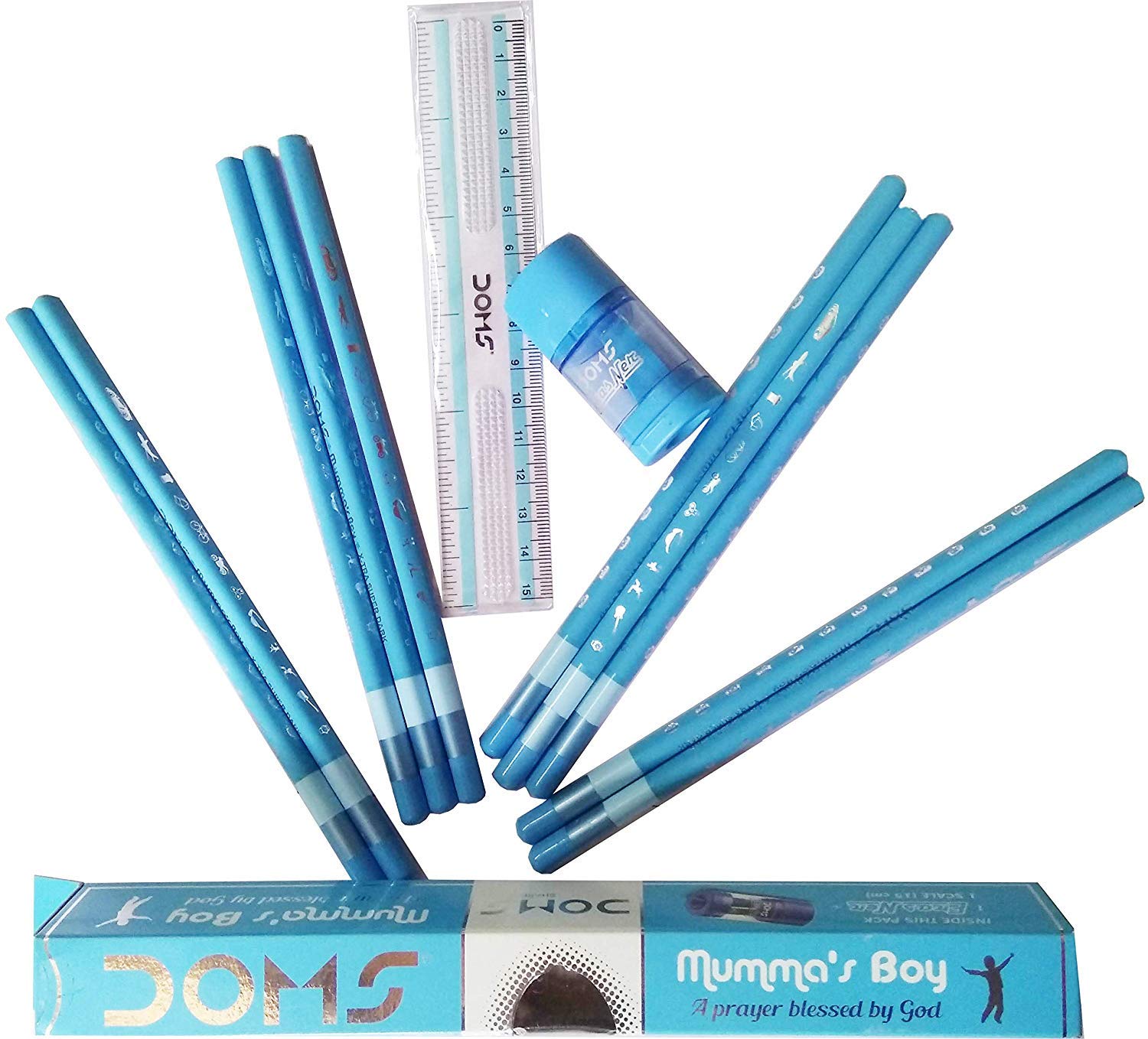 DOMS Bleistift-Set One Daddy's Princess + One Mumma's Boy (Set mit 2 Packungen – 20 Bleistiften)
