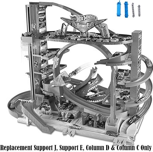 Miniatura 4 de Piezas de repuesto para Ultimate Garage – Hot Wheels Ultimate Garage Vehicle Playset FTB69 ~ Bolsa de piezas de repuesto 2 ~ Soporte de repuesto J,