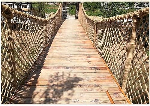 Miniatura 2 de Red de escalada para niños red de seguridad para escaleras balcón red de protección para barandillas de cáñamo resistente red de carga para hamacas