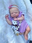 Zero Pam Realistic Reborn Baby Dolls Twins Girls Eyes Closed 18 inch Real Looking Newborn Baby Dolls Twin with Soft Cuddle Cloth Body Cute Sleeping Bebe Reborns with Clothes for Kids Collectors