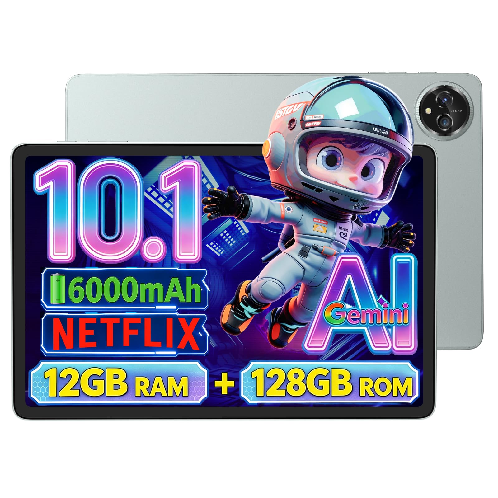 Amazon.co.jp: Azeyou タブレット 10インチ Wi-Fiモデル 8時間視聴可能