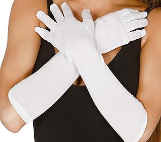 FIESTAS GUIRCA | Lange Handschuhe (40-45 cm) - Kostümzubehör für Frauen - Ideal für Halloween, Mittelalterfeste, Banditen, Musketiere und 20er Jahre - Perfekt für Feiern