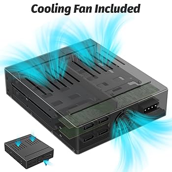 (未使用･未開封品)　CREMAX HDD&amp;SSDx4台搭載可能モジュールラック ホットスワップ kmdlckf Amazon.com: 4 Bay SATA HDD & SSD Hot Swap Cage, 4 Bay Hard