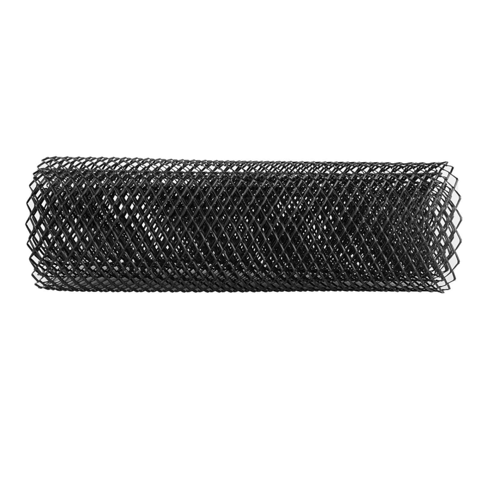 Griglia per auto, nera per auto, 120 x 40, Dioche 8 x 16 mm, in lega di alluminio, griglia per auto, griglia a rete per paraurti e paraurti rombico, universale