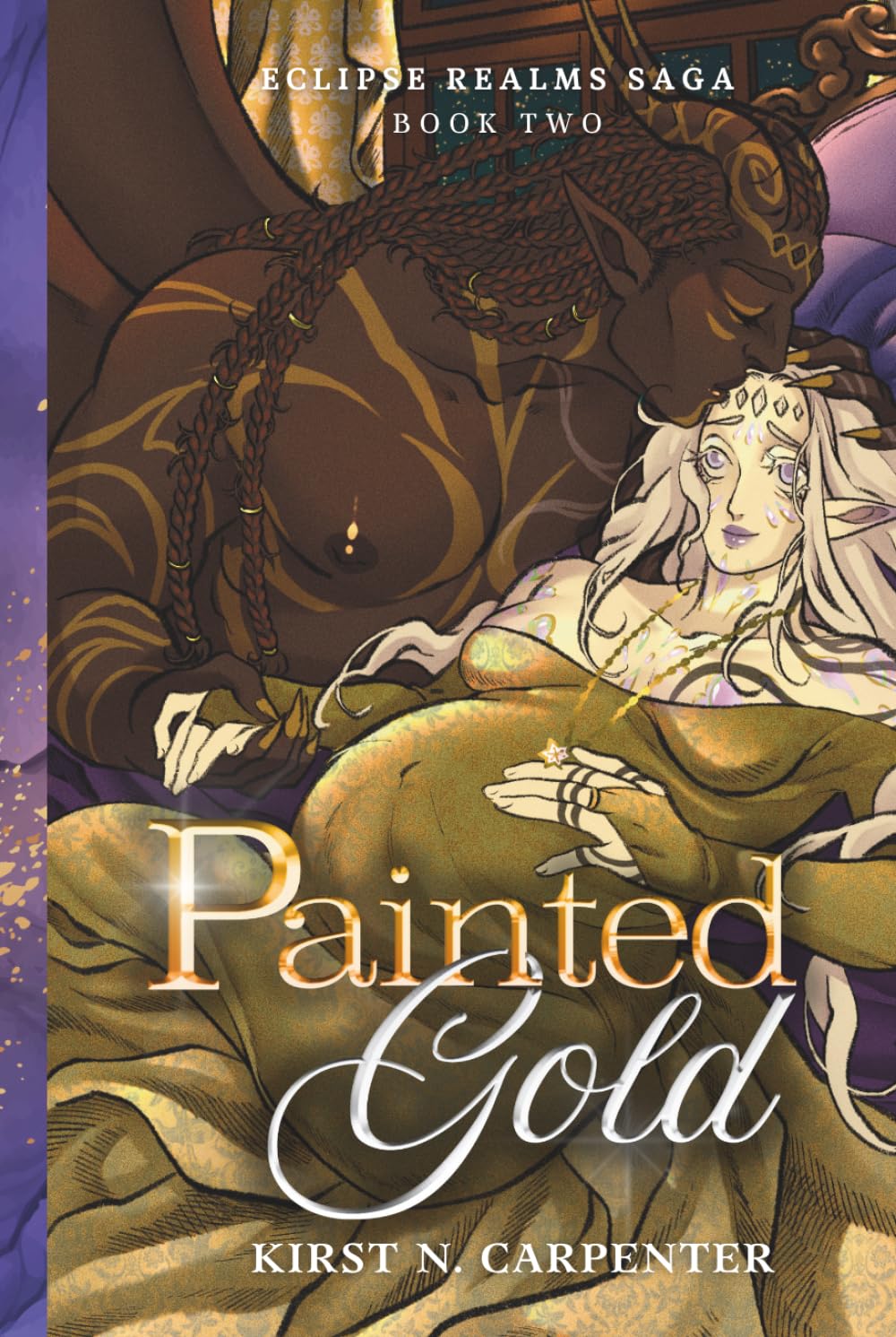 Painted Gold: An Epic Dark Romantasy with Why Choose, Found Family, Pregnancy, and Immortal Bonds (Eclipse Realms Saga)
