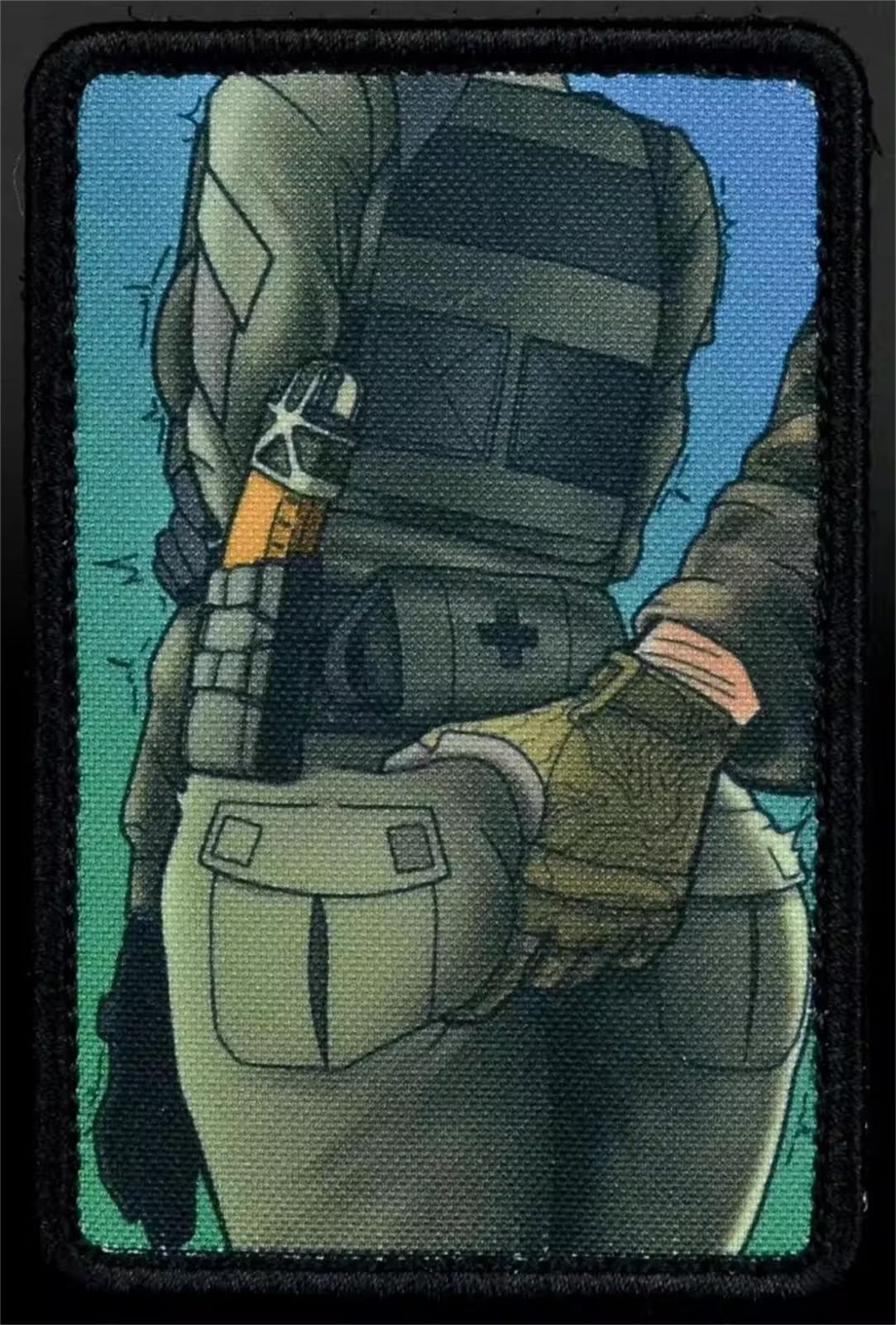 Anime Girl Klettpatch Mit Pistole - Taktische Aufnäher Für Rucksäcke & Jacken | 7.5x9cm