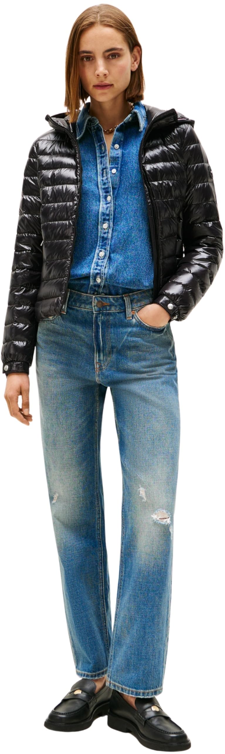 Tommy Hilfiger Ul Down Reg Hooded Jacket Ww0ww46788 Piumino Donna