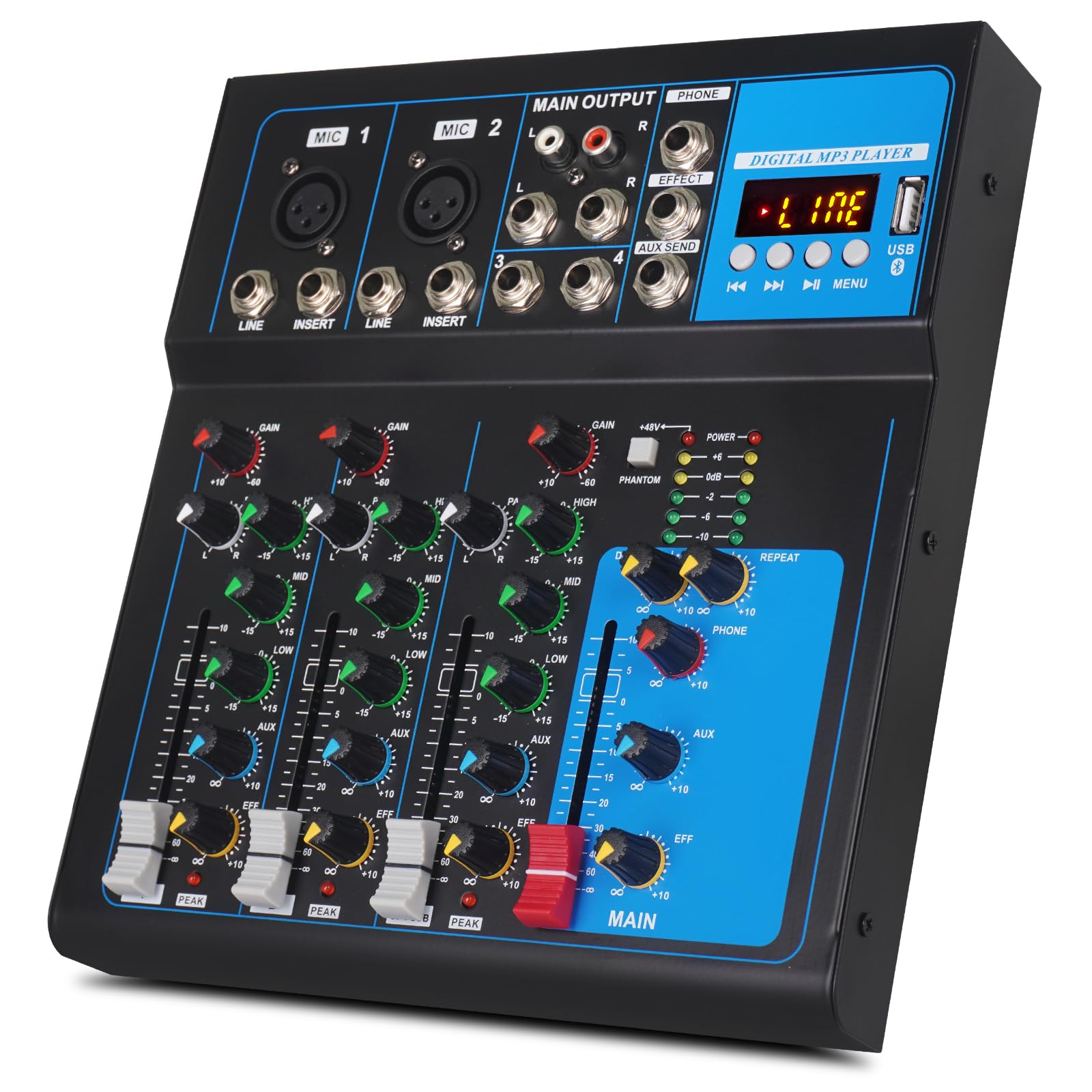Amazon.com: Yamnweo GH4 Portable Audio Mixer, 4 Channel Mixer for