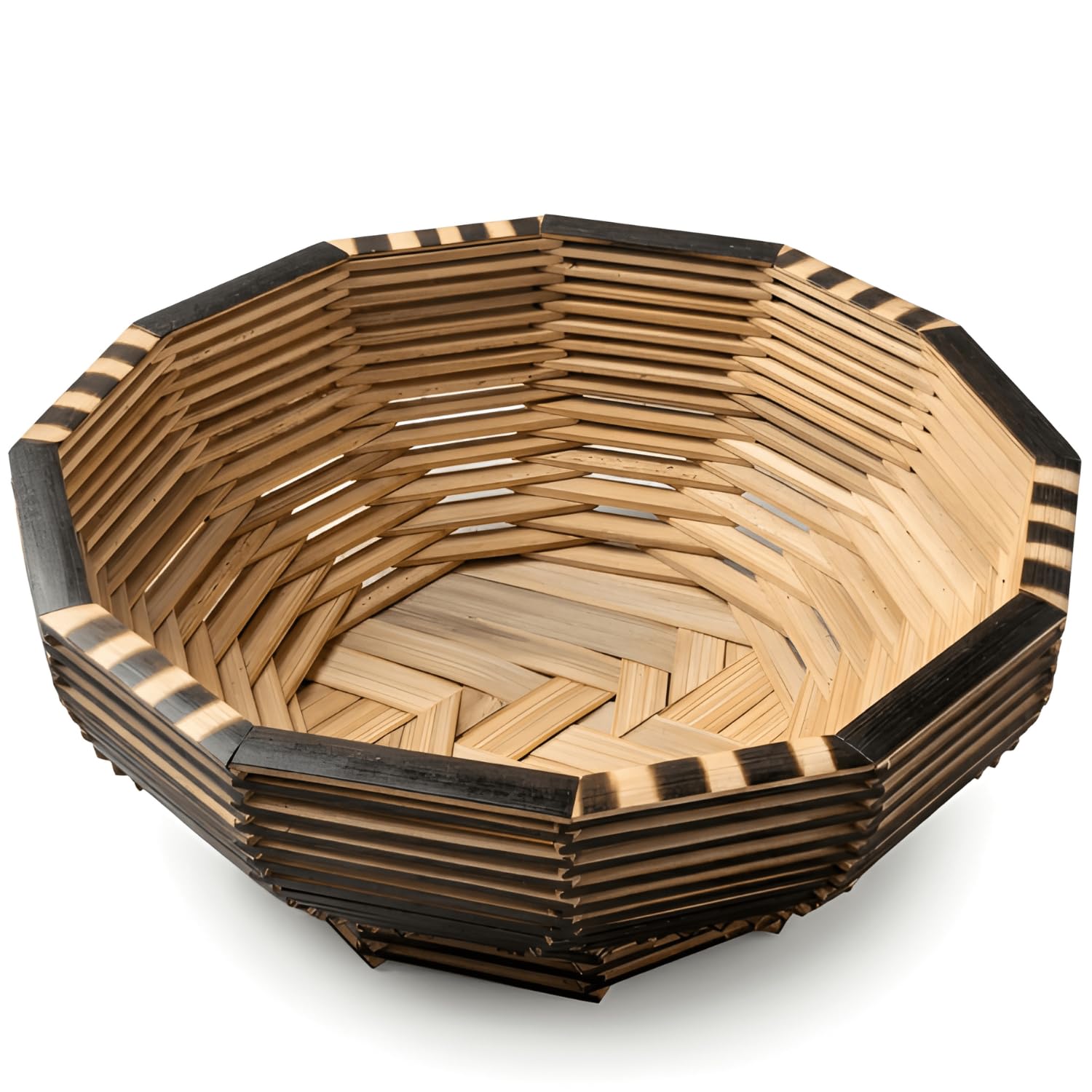 Handmade Bamboo Basket for Fruits & Roti, Eco-Friendly Kitchen Storage Tokri for Vegetables, Multipurpose Bamboo Organizer for Home Decor & Dining Use (Pack of 1)-image-48