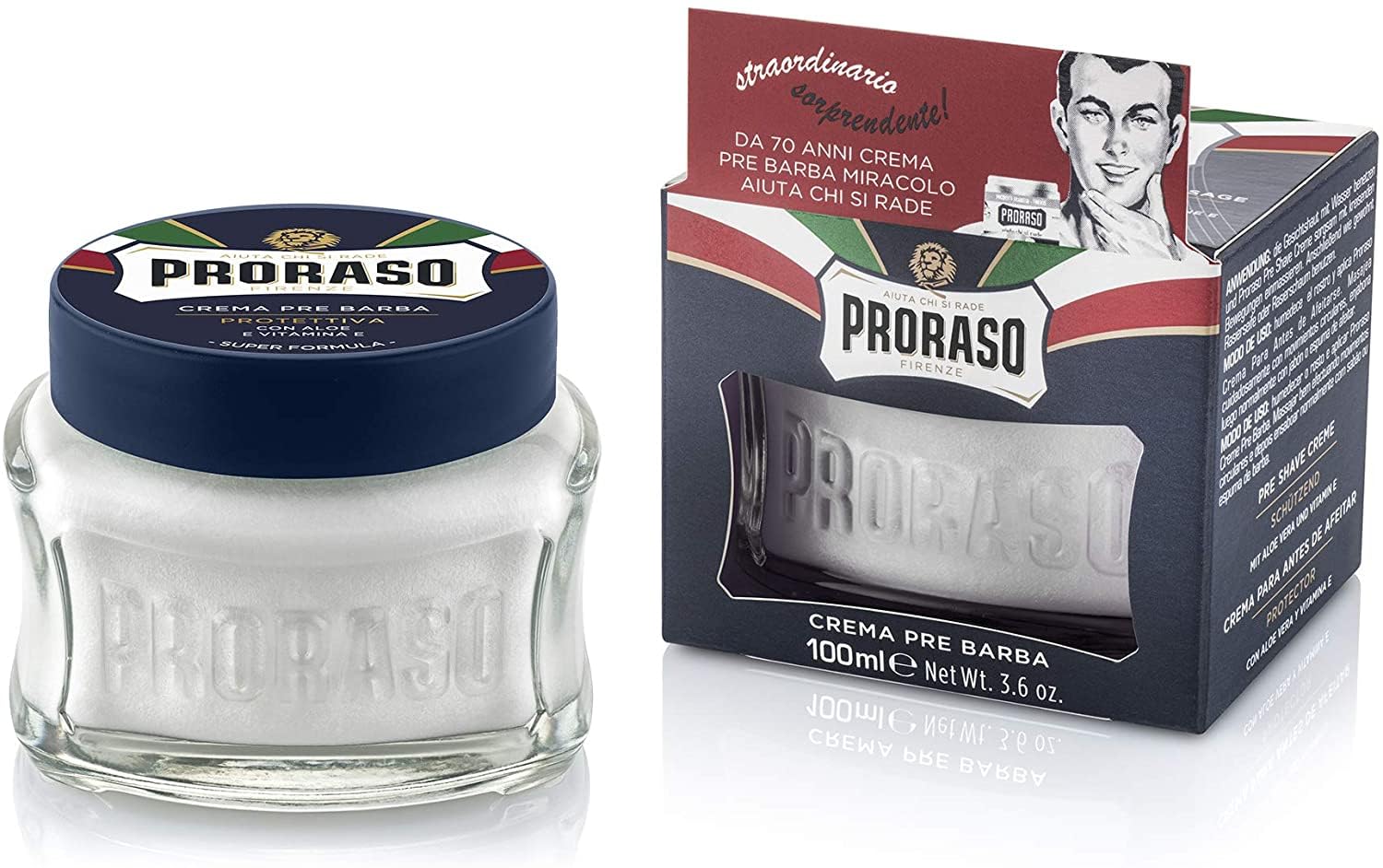 Proraso Protective Blue Prebeard Cream - 100 Ml