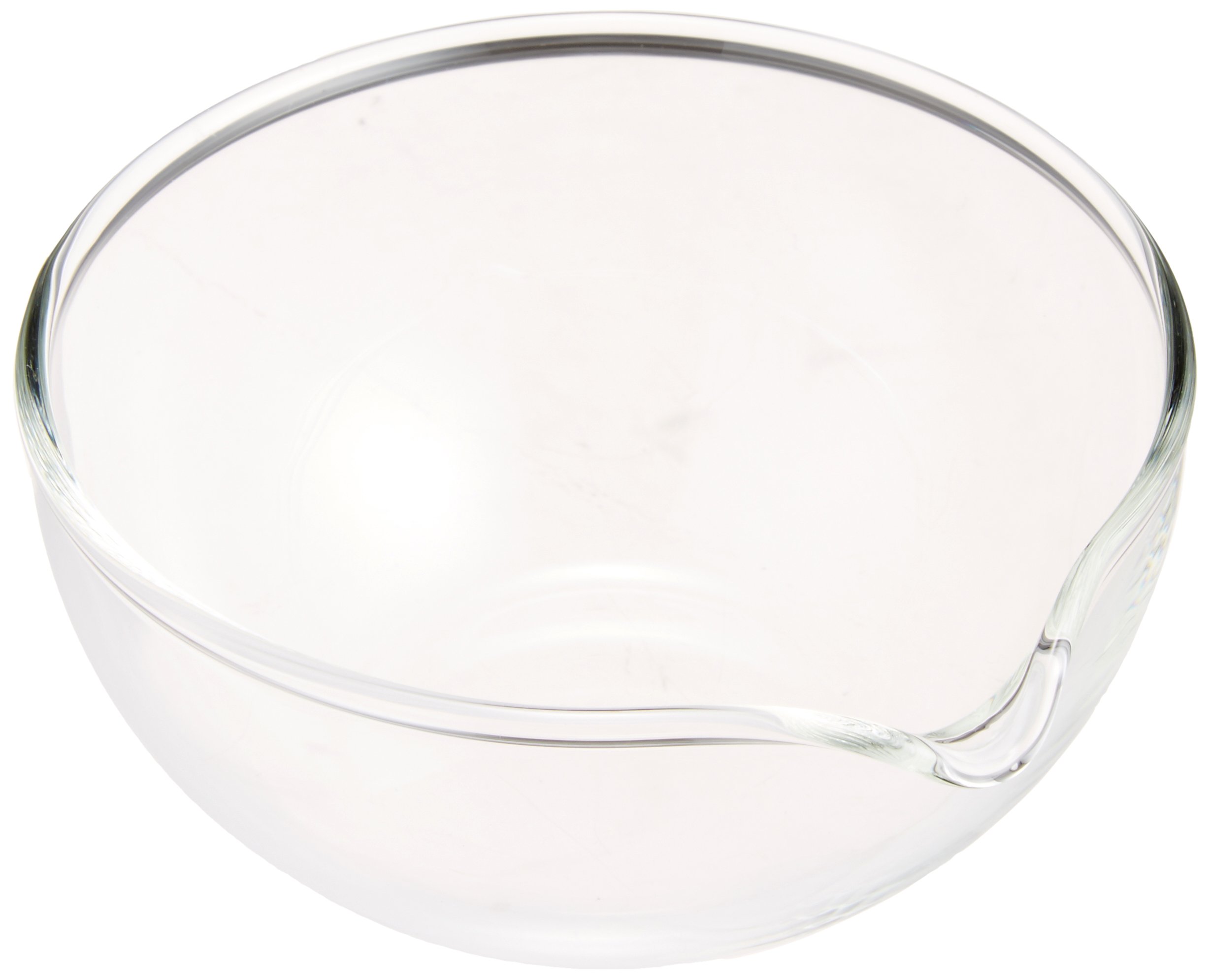 iwaki KB912 AGC Techno Glass Heat Resistant Glass Bowl with Pourer, 3.4 fl oz (100 ml), Outer Diameter 3.7 inches (9.3 cm), Microwave, Oven, Dishwasher Safe, Wide Mouth Design for Easy Mixing, Low