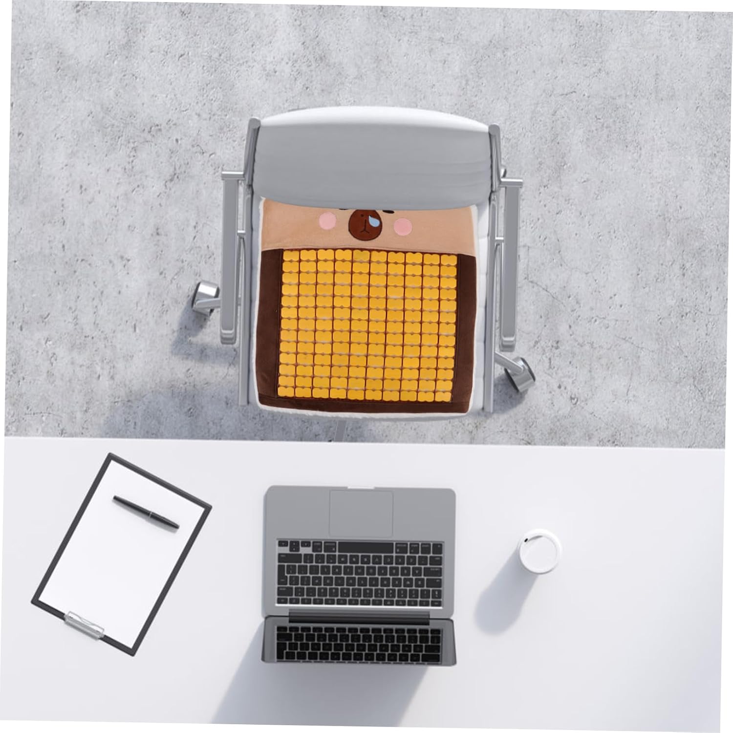 SOLUSTRE Cooling Car Seat Cushion Breathable and Comfortable Pad for Office Chairs and Vehicles Sweat-Resistant and Non- for Daily Use Memory