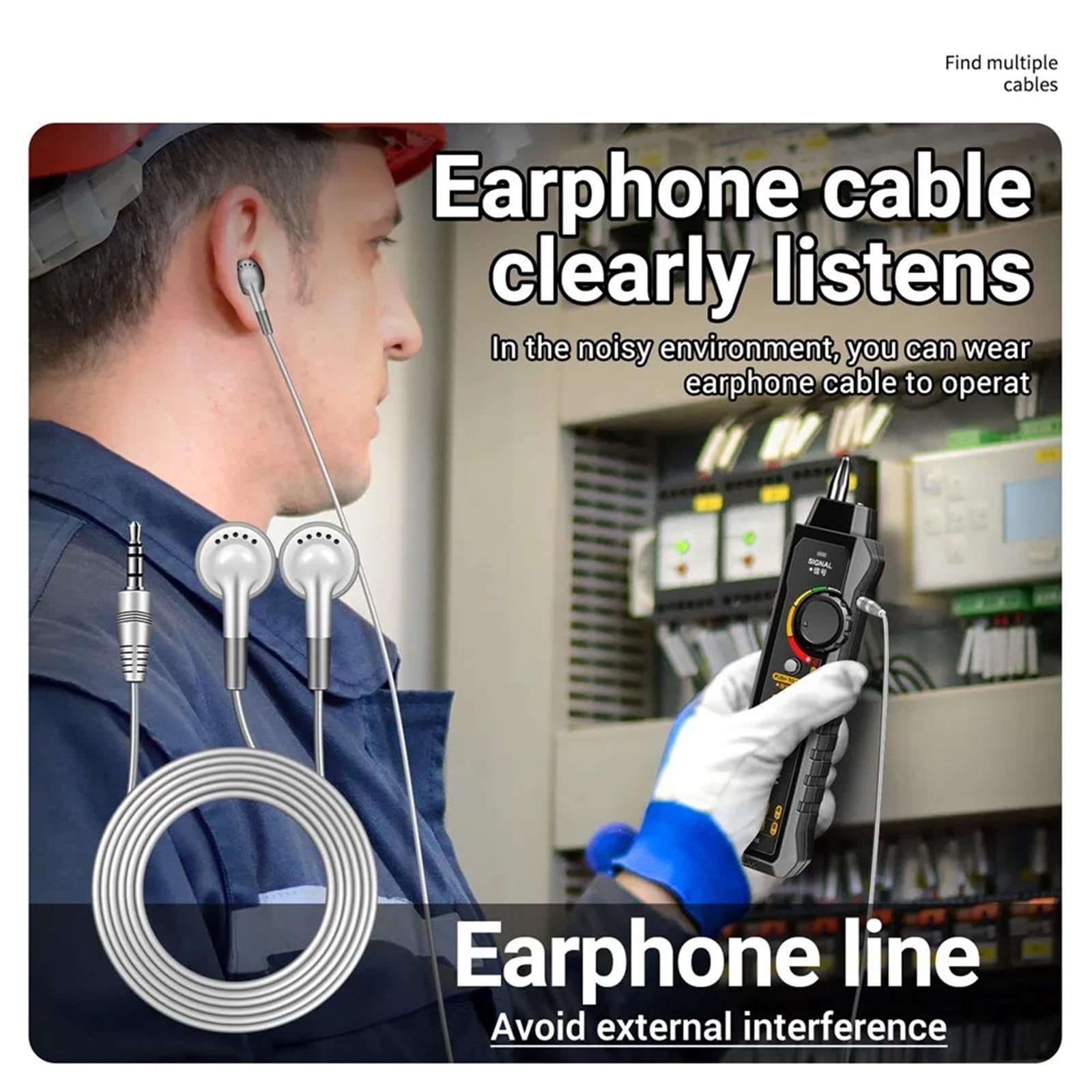 Netzwerk-Tester, Netzwerkkabel-Analysator M469A RJ45 RJ11 Telefonkabel-Tracker Empfänger Leitungssucher Tester Reparatur Elektrowerkzeuge