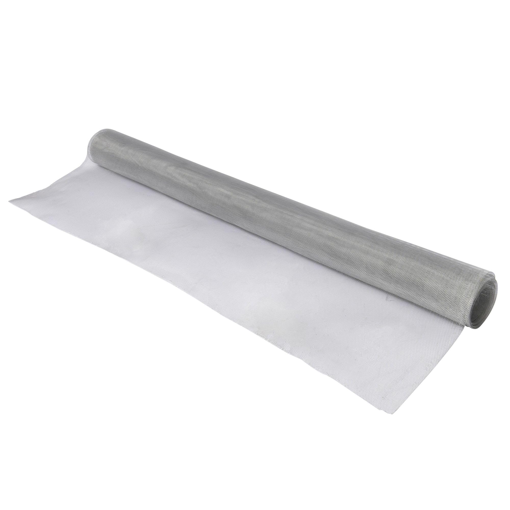 PRO Tulle moustiquaire en Aluminium, Robuste et Durable, Gris, 100x250cm, Protection Optimale Contre Les Insectes, Facil