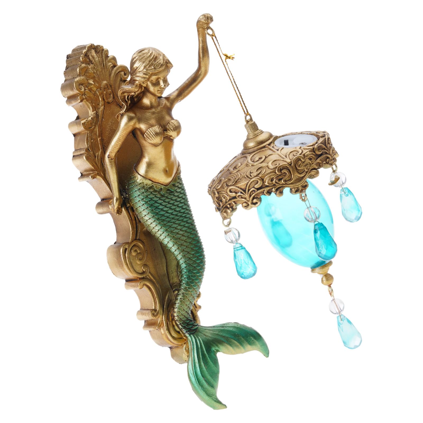 Xuancai Mermaids Statue Night Lamp Bedroom Wall Light Home Decoration Bedside Lamp Home Decoration Bedside