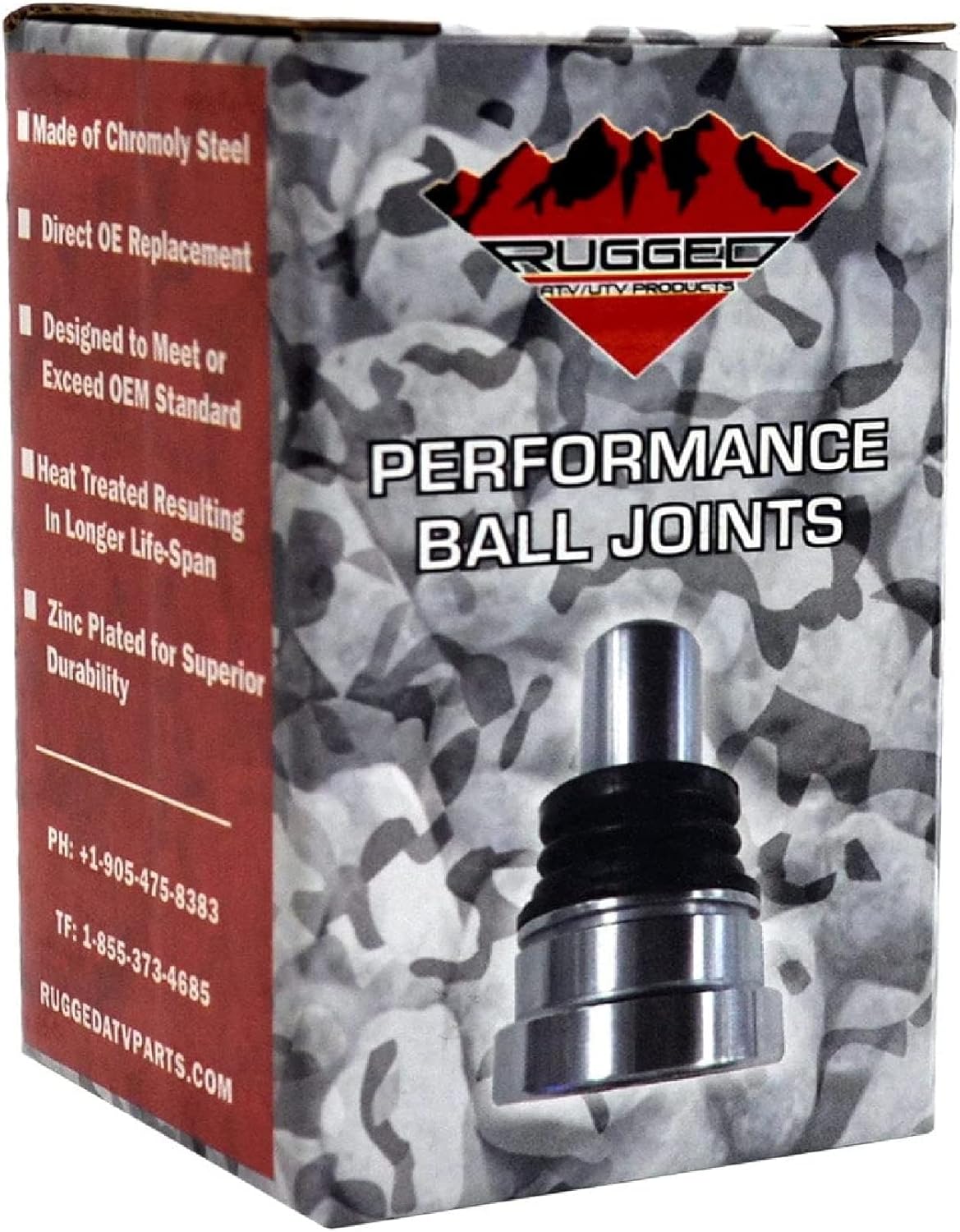 Rugged Lower/Upper Ball Joint for (2006-16) Bombardier/Polaris/Can Am DS/Outlaw, Made Up of Chromoly Steel, Zinc Plated for Longer Life Span OEM: 7061141