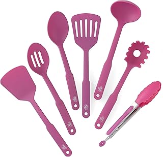 GreenLife Cooking Tools and Utensils, 7 Piece Nylon Set including Spatul...