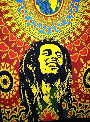 Miniatura 2 de Traditional Jaipur Tapiz de pared de algodón, póster hippie, colgante de pared indio, decoración de dormitorio bohemio, arte de pared bohemio