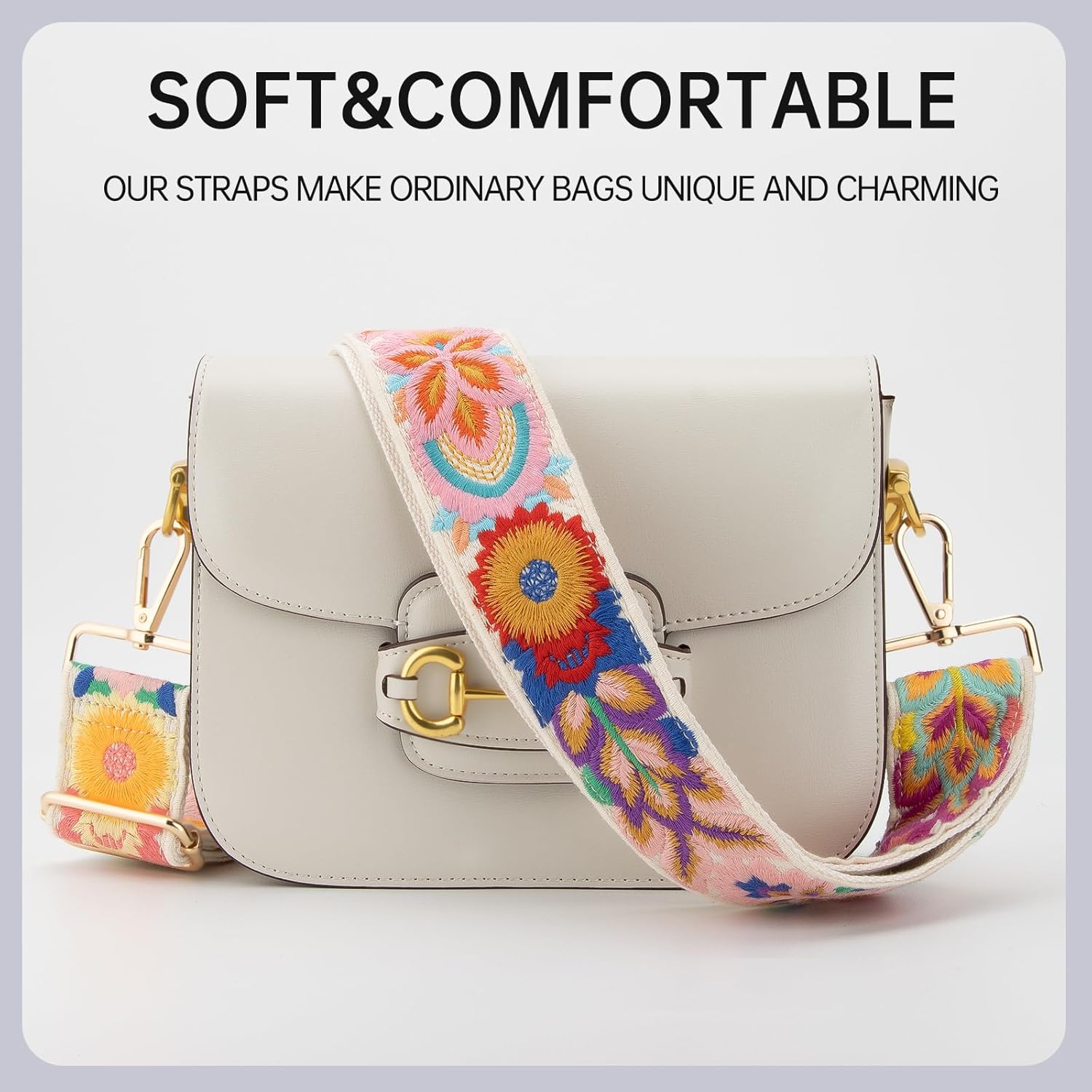 Purse Straps Replacement Crossbody Wide Bag Strap for Purses Adjustable Shoulder Straps for Women Bags - Image 3