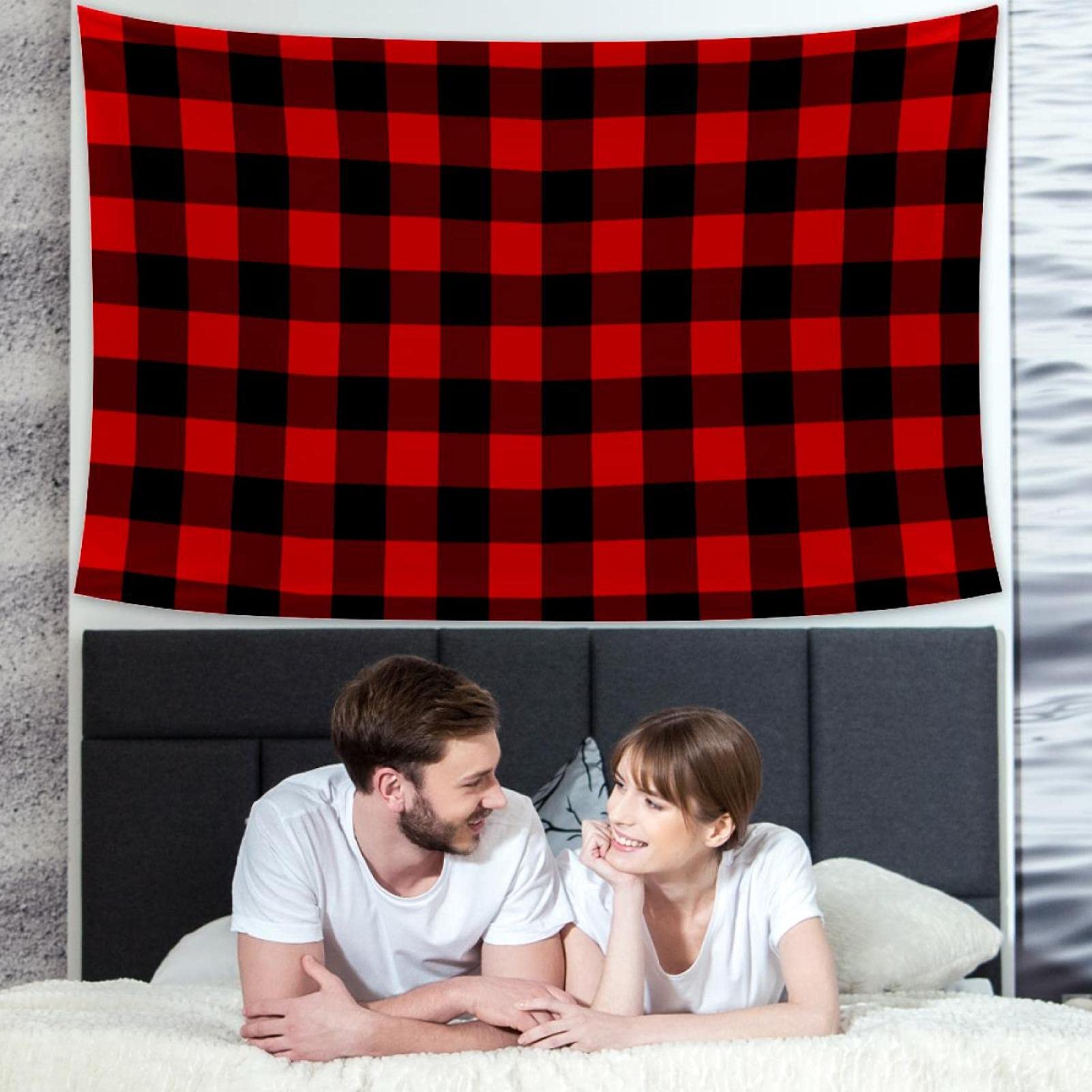 Runner Da Tavola ABAKUHAUS 40x180 Cm – Stile Lumberjack Buffalo Check In Arancione E Nero: Perfetto Per Un Look Rustico E Accogliente!