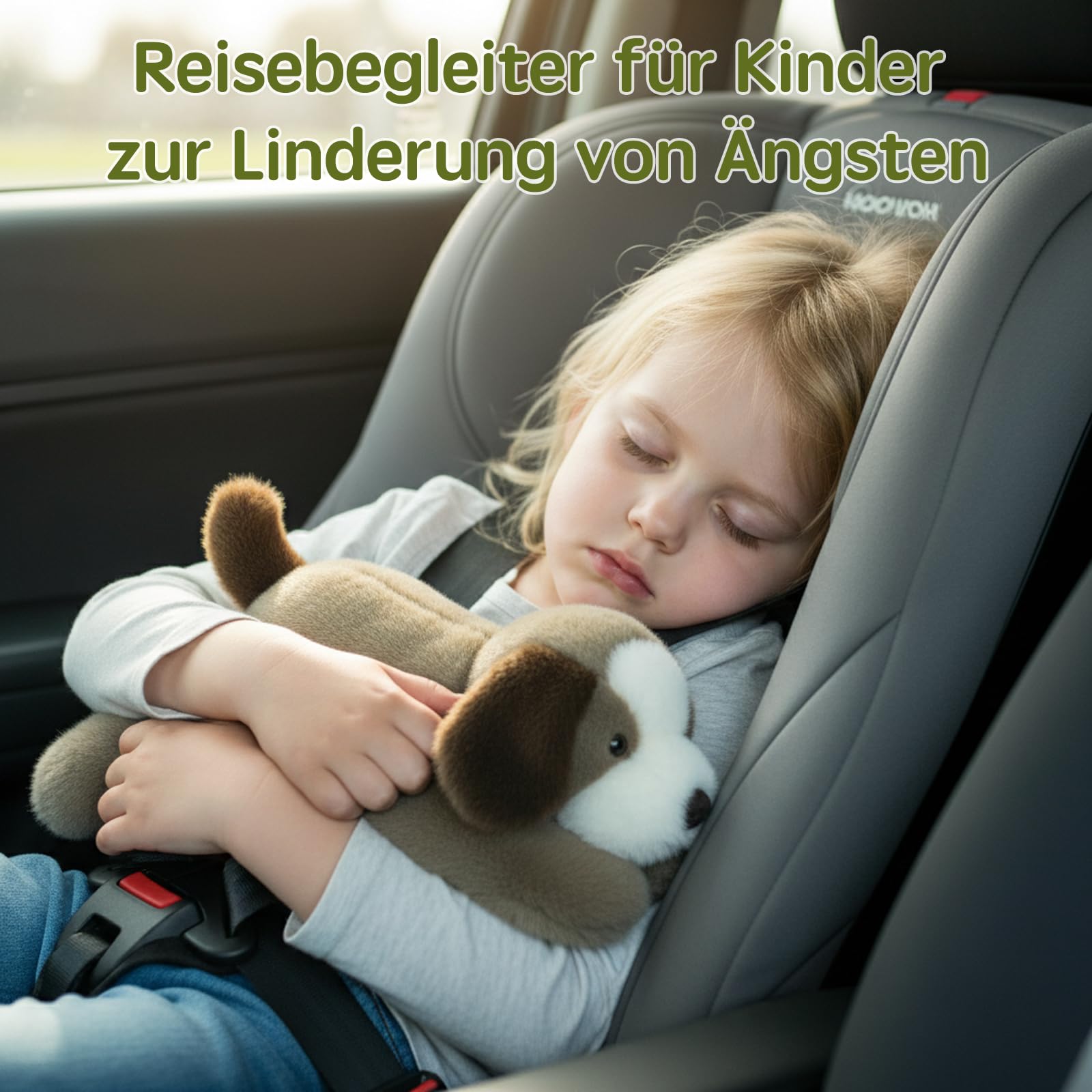 Hund Gewichtetes Plüschtier Kuscheltier, kuscheliges Stofftier für Erwachsene Kinder, Weiches Plüschkissen für Umarmungsgefährte zur Angstlinderung und Schlafunterstützung (Hund, 65cm)