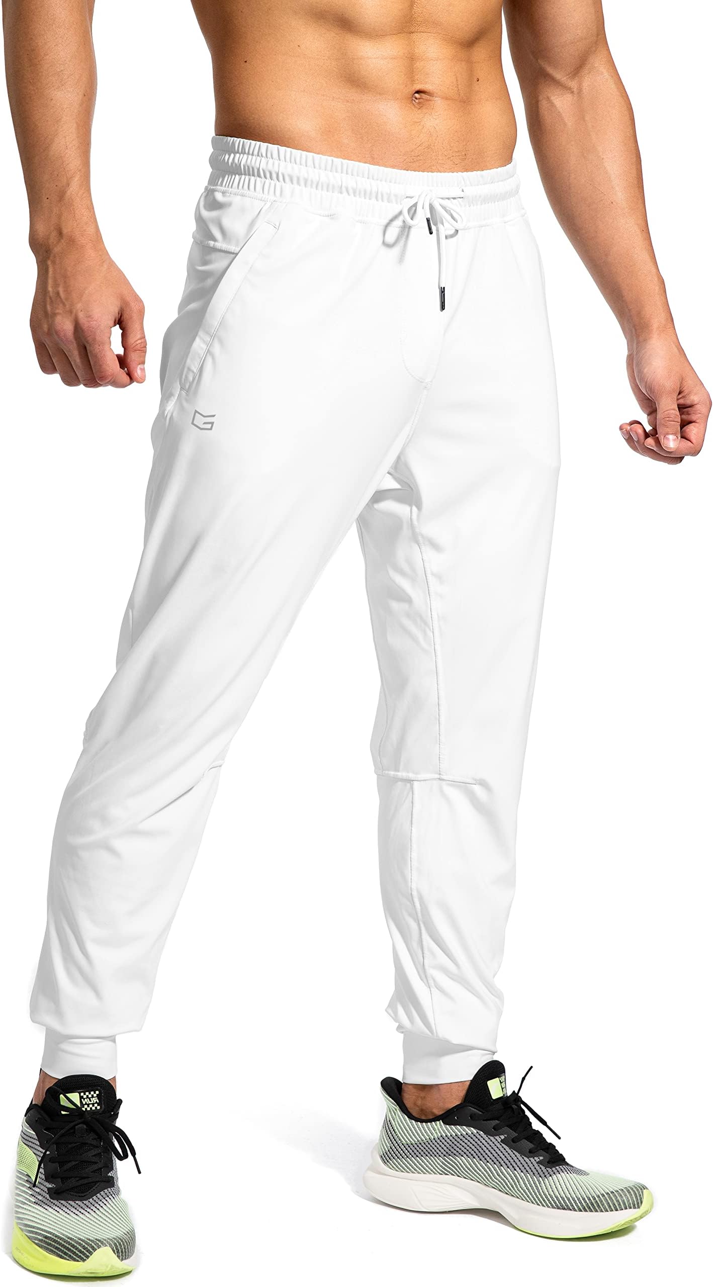 G Gradual Men's Sweatpants with Zipper Pockets Athletic Pants Traning Track Pants Joggers for Men Soccer, Running, Workout